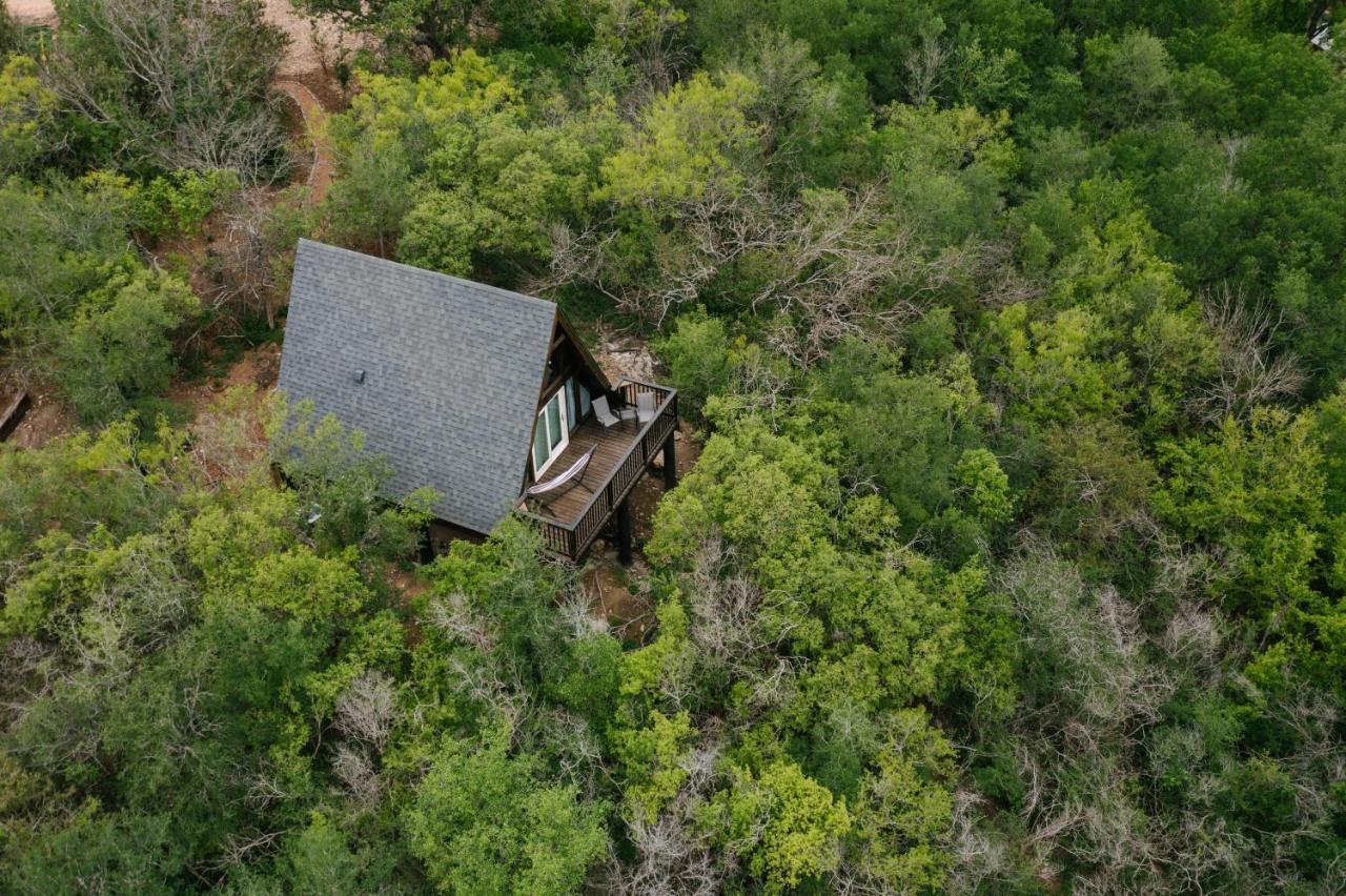 The Maverick: A-Frame W/ Hammock And Tree Top View New Braunfels Dış mekan fotoğraf