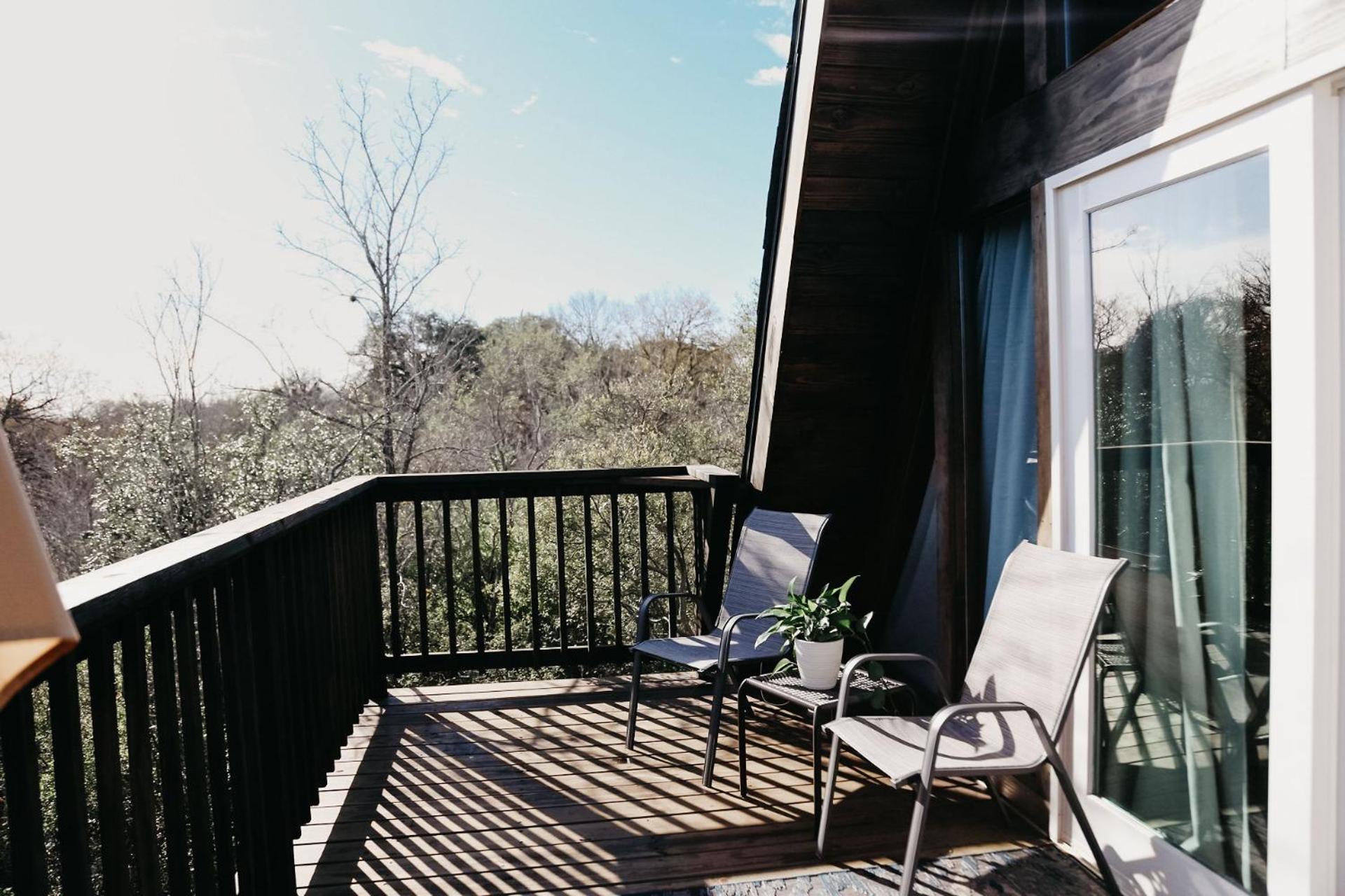 The Maverick: A-Frame W/ Hammock And Tree Top View New Braunfels Dış mekan fotoğraf