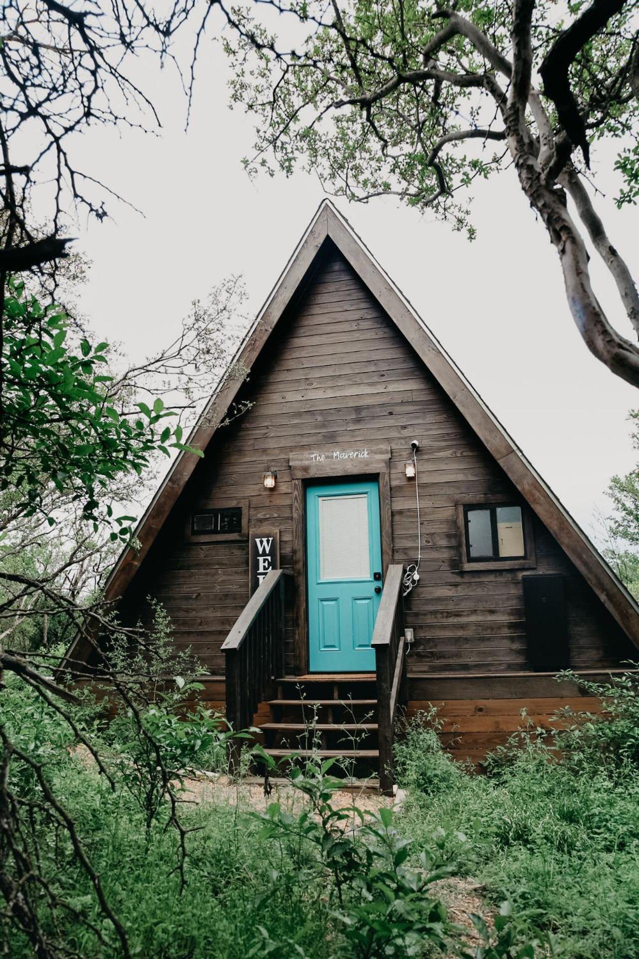 The Maverick: A-Frame W/ Hammock And Tree Top View New Braunfels Dış mekan fotoğraf
