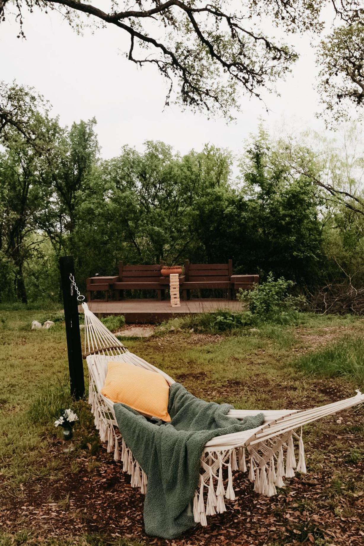 The Maverick: A-Frame W/ Hammock And Tree Top View New Braunfels Dış mekan fotoğraf