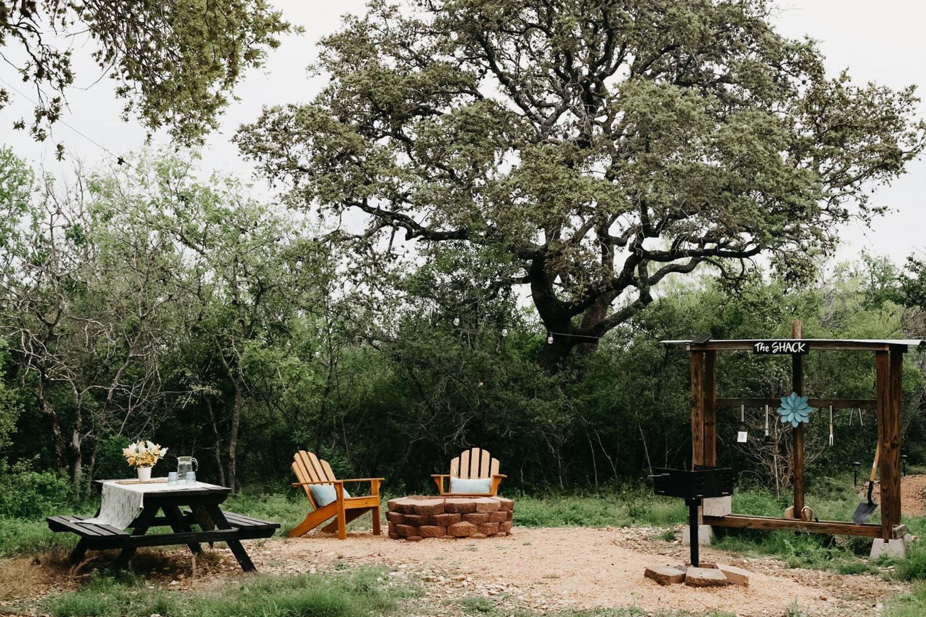 The Maverick: A-Frame W/ Hammock And Tree Top View New Braunfels Dış mekan fotoğraf